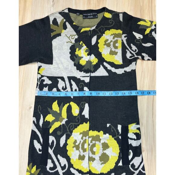 Pringle 1815 Scotland Long Cardigan Sweater Dress Snap Front Vintage sz S / US 4 - Picture 12 of 16